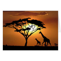 giraffe family cards