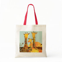 Giraffe Family in Africa Bag