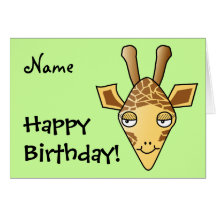 Giraffe Greeting Card