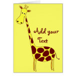 Giraffe Greeting Card
