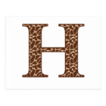giraffe-h postcard