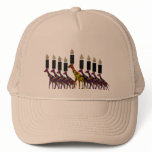 Giraffe Hannukah Menorah Trucker Hats