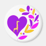 Giraffe Heart Magnets