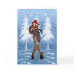 Giraffe Holiday Card - Jungle Fun Christmas Card