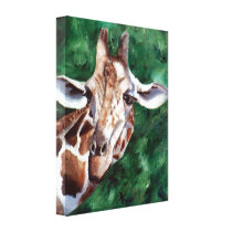 Giraffe I'm Up Here Canvas Print