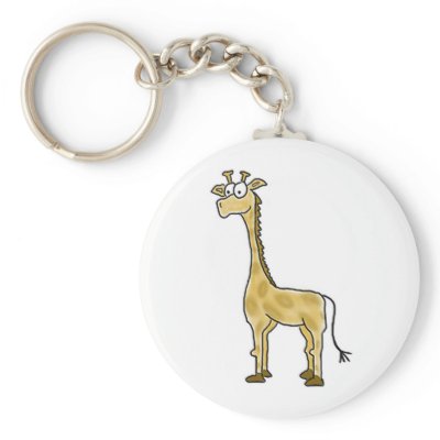Giraffe Keychain by ticklemonkey