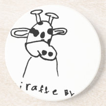 Giraffe Kids Art Gift Ideas Coasters