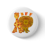 Giraffe & Lion buttons