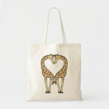 Giraffe Love Canvas Bag