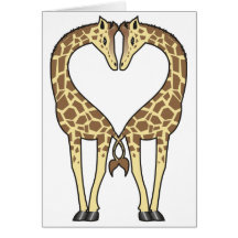 Giraffe Love Cards
