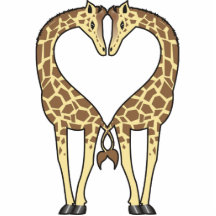 Giraffe Love Photo Cut Out