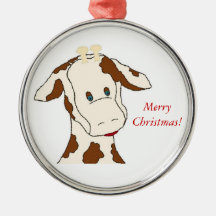 Giraffe Ornament, Merry Christmas!