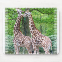 Giraffe Pair Mouse Pad