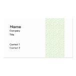 Giraffe Pattern. Mint Green. Business Cards