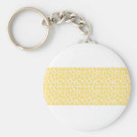 Giraffe Pattern. Yellow. Key Chain