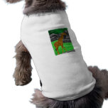 Giraffe photo colourized orange and green pet clothing