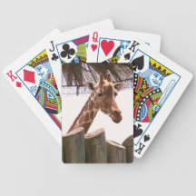 Giraffe Playing Cards
