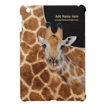 Giraffe Portrait and Fur - Customize iPad Mini Cases