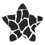 Giraffe Print. Animal Print Pattern. Black. Custom stickers