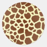 Giraffe Print Envelope Seal Sticker