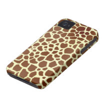 Giraffe Print iPhone 4 Case-Mate Barely There™