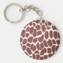 Giraffe print keychain