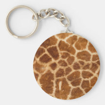 Giraffe Print Keychain