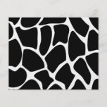 Giraffe Print Pattern. Animal Print Design, Black Personalized Flyer