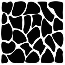 Giraffe Print Pattern. Animal Print Design, Black Photo Sculptures