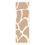Giraffe Print Pattern in Beige. Business Cards
