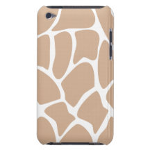 Giraffe Print Pattern in Beige. iPod Touch Cover