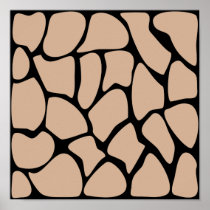 Giraffe Print Pattern in Beige.