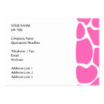 Giraffe Print Pattern in Bright Pink. Business Card