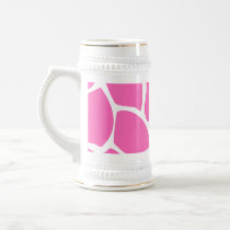 Giraffe Print Pattern in Bright Pink. Mugs