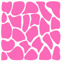 Giraffe Print Pattern in Bright Pink. Acrylic Cut Out