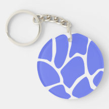 Giraffe Print Pattern in Cornflower Blue.