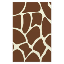Giraffe Print Pattern in Dark Brown. Personalized Flyer