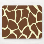 Giraffe Print Pattern in Dark Brown. Mouse Mat