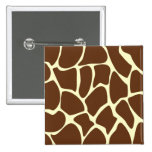 Giraffe Print Pattern in Dark Brown. Pins