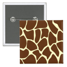 Giraffe Print Pattern in Dark Brown. Pins