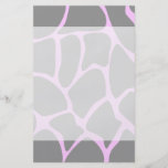 Giraffe Print Pattern in Grey. Flyers