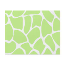 Giraffe Print Pattern in Light Lime Green. Flyer