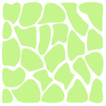 Giraffe Print Pattern in Light Lime Green. Photo Sculpture