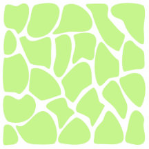 Giraffe Print Pattern in Light Lime Green. Photo Sculptures