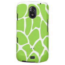 Giraffe Print Pattern in Lime Green. Galaxy Nexus Case