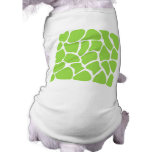 Giraffe Print Pattern in Lime Green. Dog Clothing