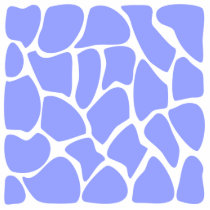 Giraffe Print Pattern in Sky Blue. Acrylic Cut Outs