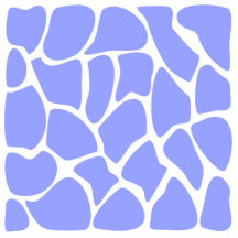 Giraffe Print Pattern in Sky Blue. Acrylic Cut Outs