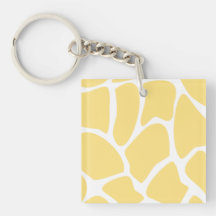 Giraffe Print Pattern in Yellow.