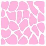 Giraffe Print Pattern. Pink and white. Custom photo sculptures